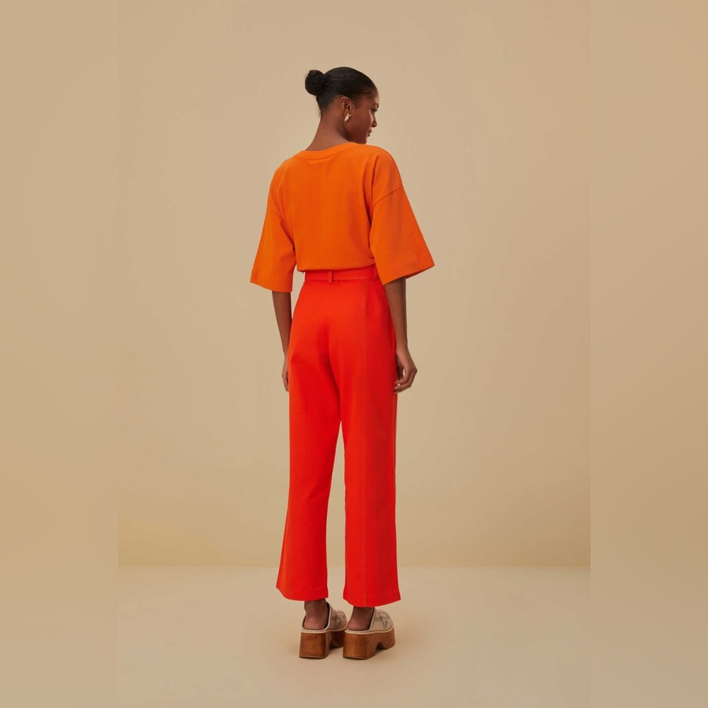NWT Farm Rio Red Wide Pants - Picture 3 of 6